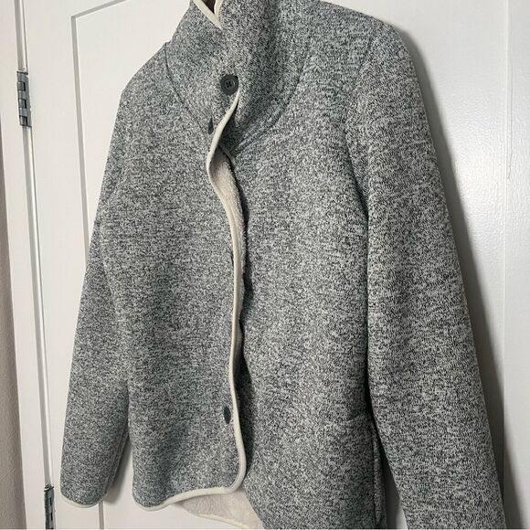Columbia Jacket Womens Sz M Gray Darling Days Fleece Button Up Outdoor Cozy - Picture 5 of 12